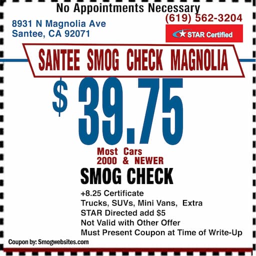 Smog Check Coupon